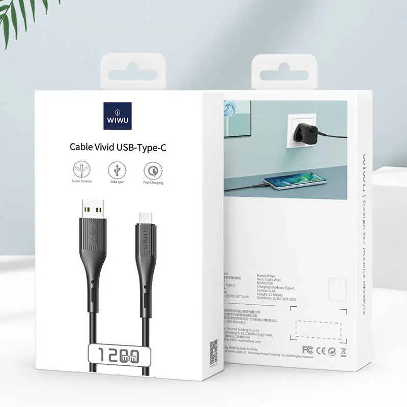 Wiwu G50 Vivid Type-C USB Şarj ve Data Kablosu, 1.2 m