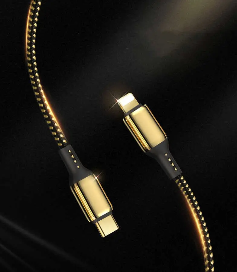 Wiwu Golden Series GD-103 Lightning to PD Şarj ve Data Kablosu, 2 m