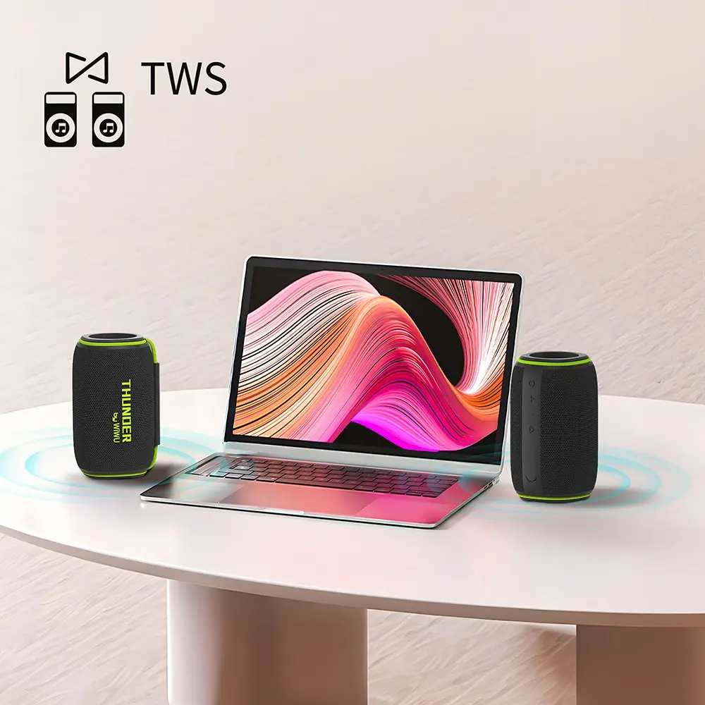 Wiwu H5 Bluetooth Hoparlör, IPX6 Su Geçirmez ve RGB Işıklı