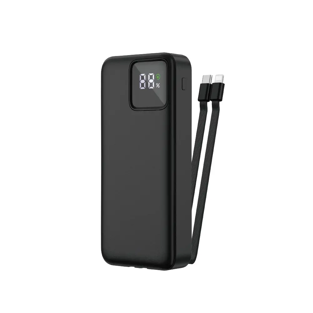 Wiwu JC-22 20000mAh 22.5W Powerbank, Type-C ve Lightning Kablolu