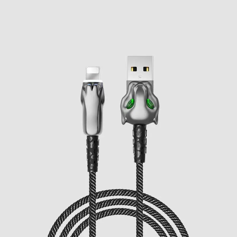 Wiwu Leopard Charging Synic Lightning Kablo, 1 m, 2.4A