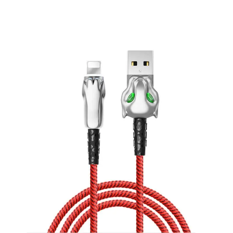 Wiwu Leopard Charging Synic Lightning Kablo, 1 m, 2.4A
