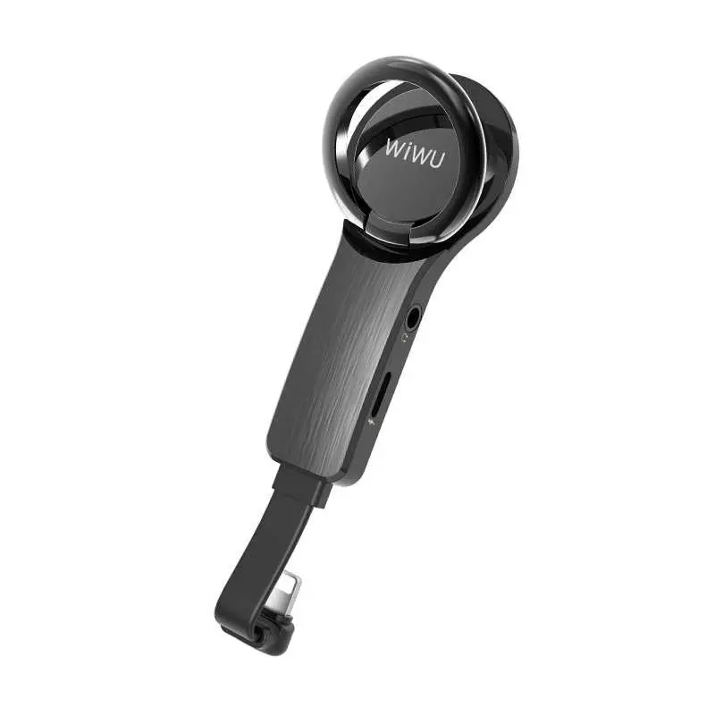 Wiwu LT05 Lightning Şarj ve Ses Adaptörü, 3.5 mm Kulaklık Çıkışlı