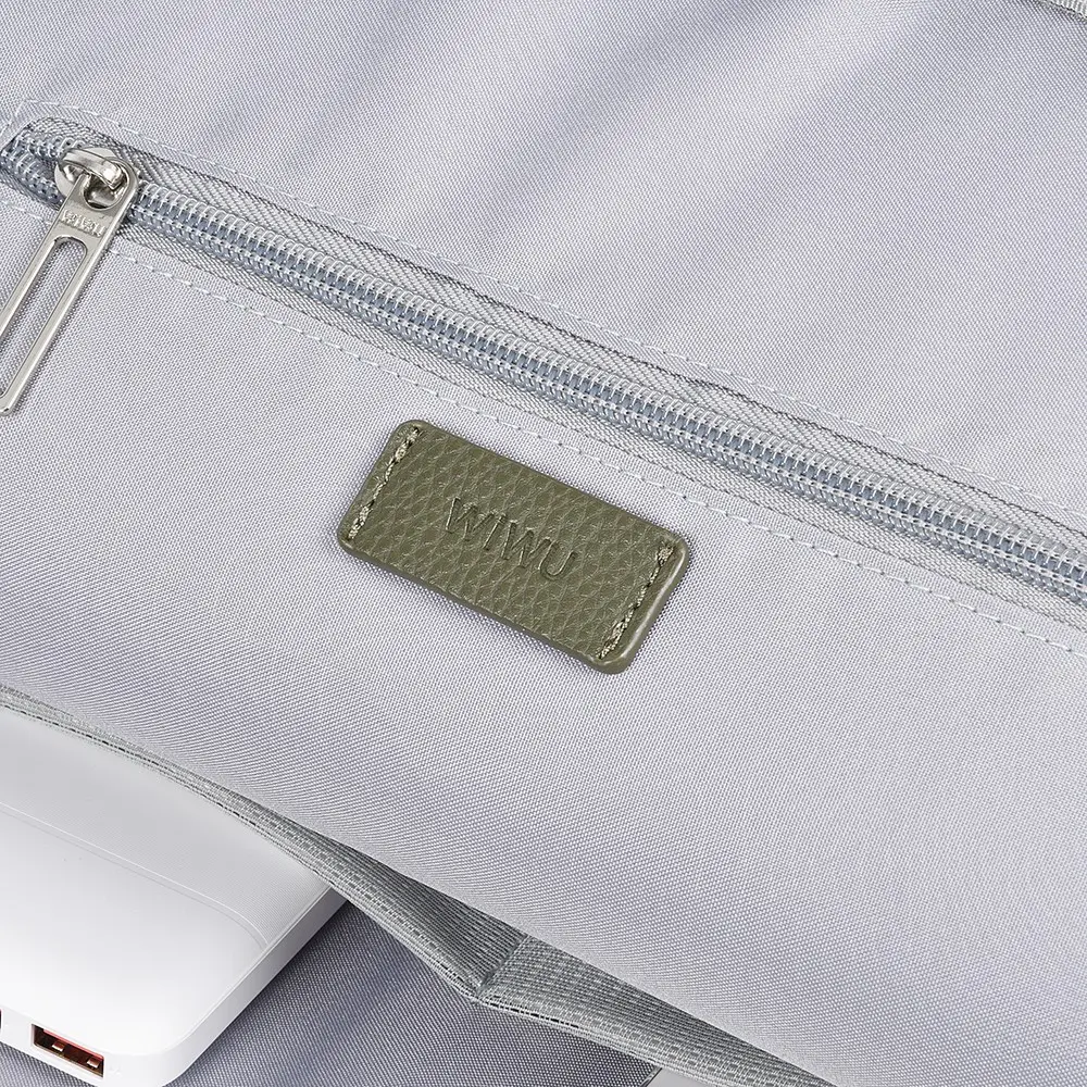 Wiwu Osun Serisi Metal Logolu PU Deri Laptop Sırt Çantası