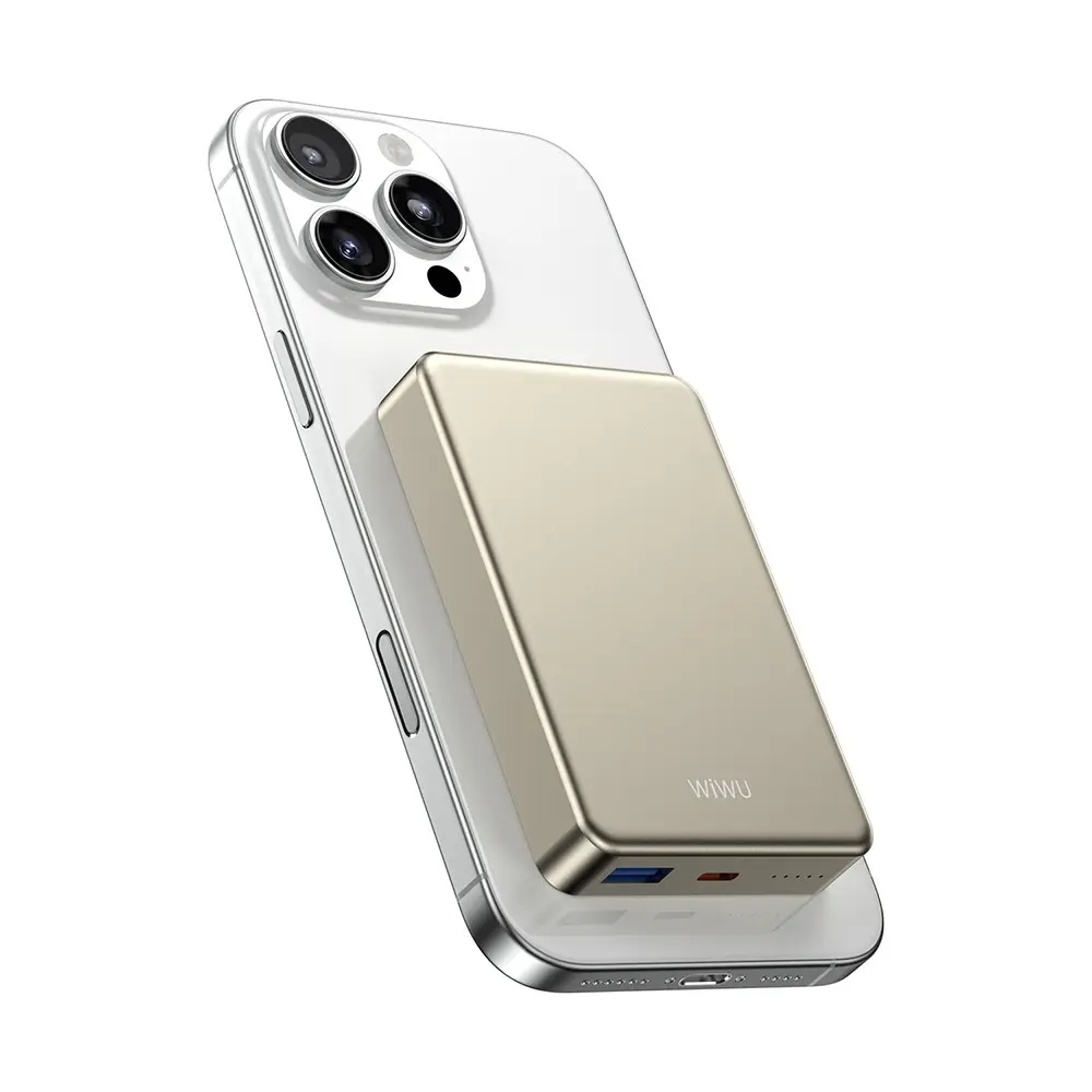 Wiwu P15-1 10000mAh Manyetik Kablosuz Powerbank, PD 20W