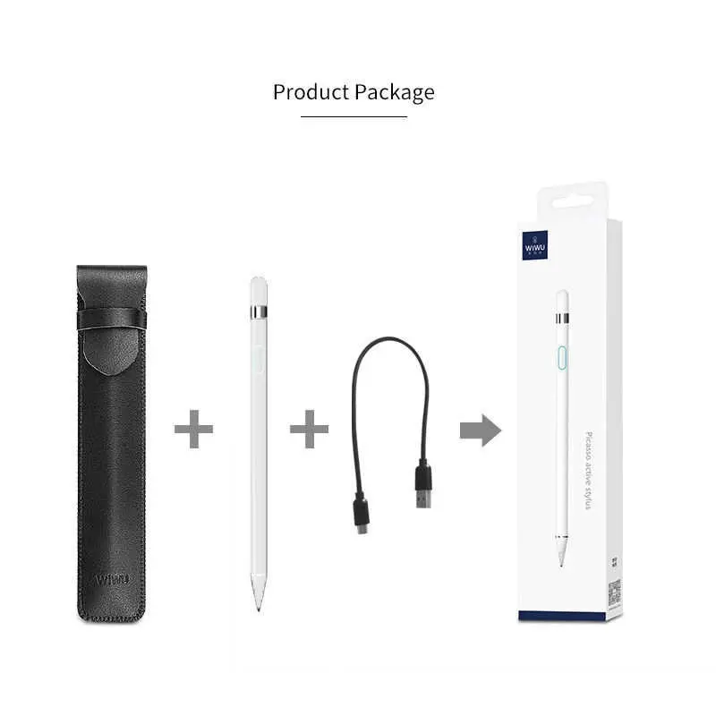 Wiwu P339 Active Stylus Dokunmatik Çizim Kalemi, Micro USB Şarjlı