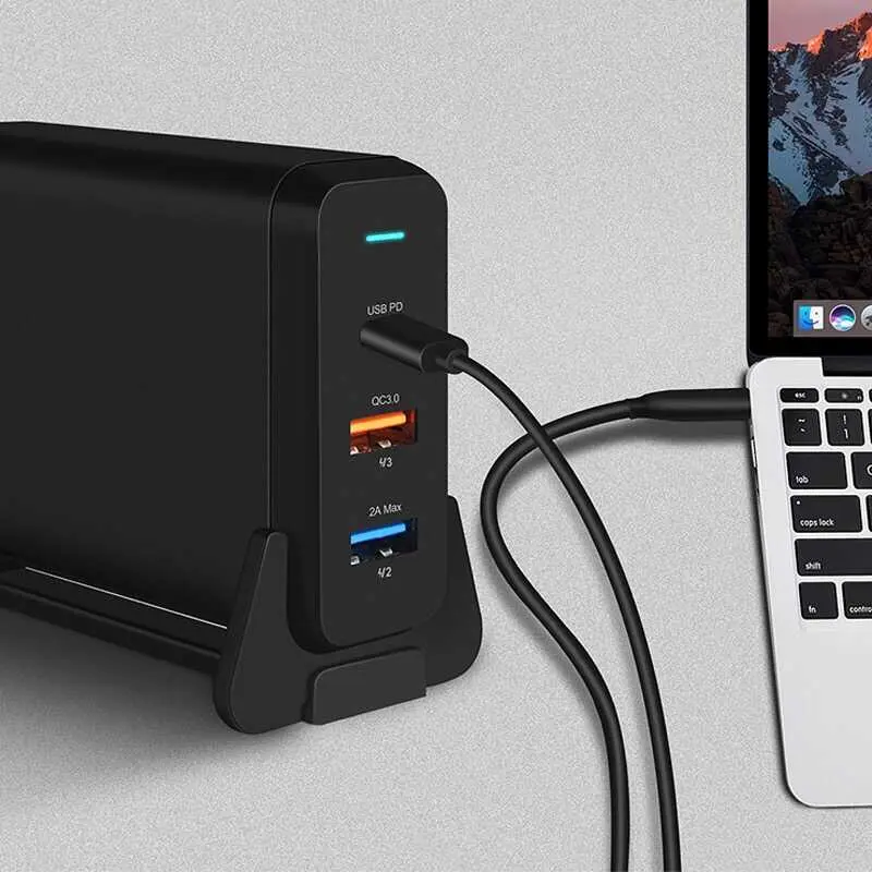 Wiwu PD Power Turbo TX-MU520C-A Şarj Adaptörü, 45 W PD ve QC 3.0