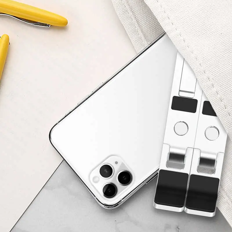 Wiwu S400 Katlanabilir Laptop Standı, 6 Kademeli Gümüş