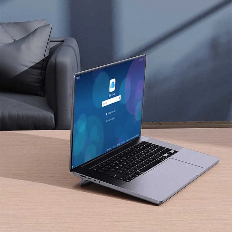 Wiwu S900 Yıkanabilir Yapıştırıcılı Mini Laptop Standı, 11-17 inç Uyumlu