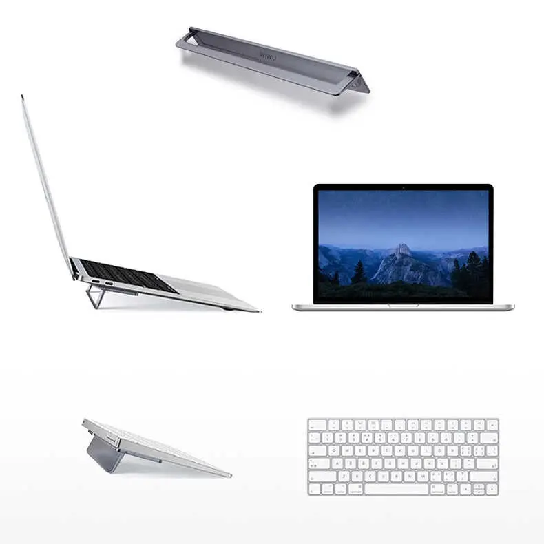 Wiwu S900 Yıkanabilir Yapıştırıcılı Mini Laptop Standı, 11-17 inç Uyumlu