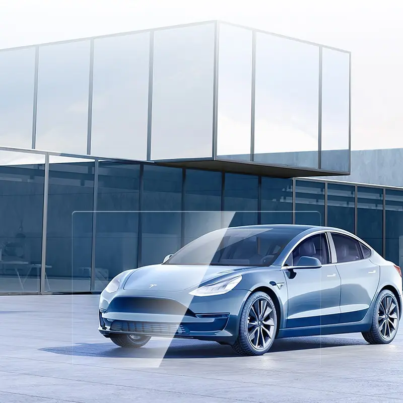 Tesla Model 3 Multimedya Ekran Koruyucu, Uygulama Aparatlı Temperli Cam - CaseWorld