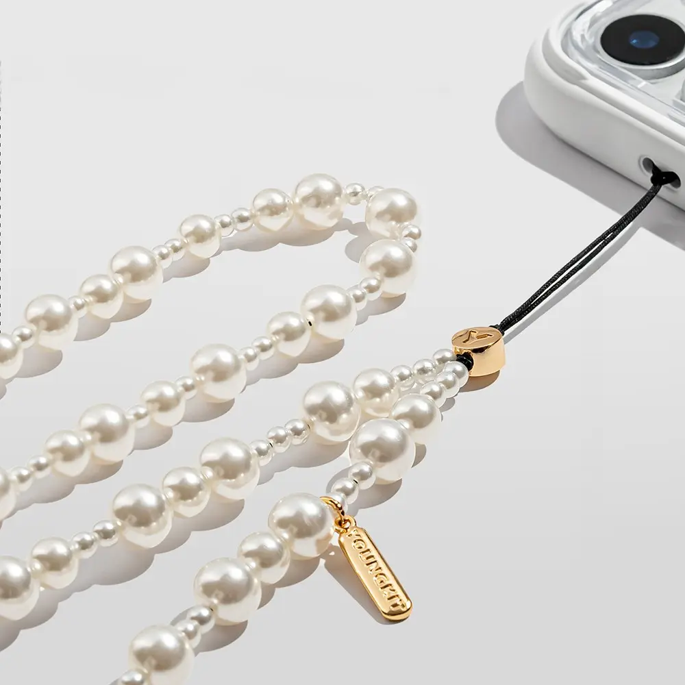 Youngkit Pearl İnci Tasarımlı Telefon Askı İpi, 40 cm