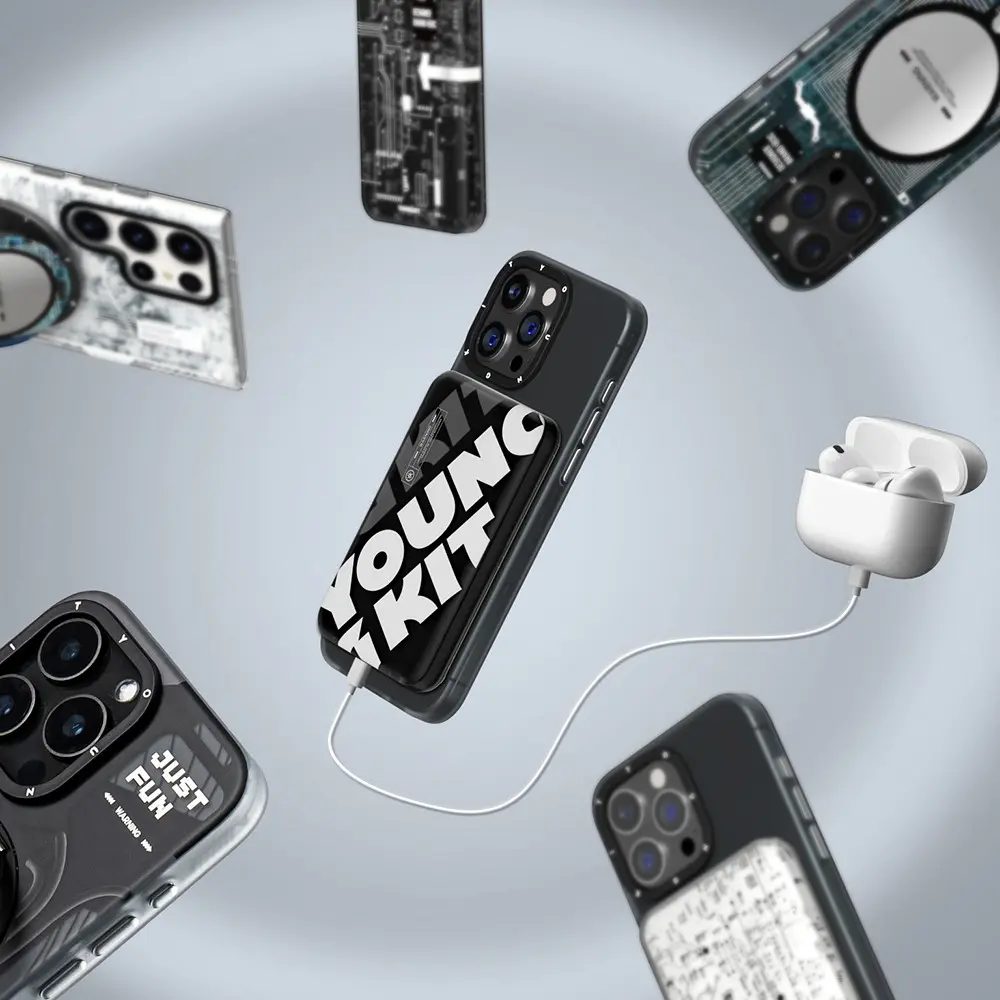 Youngkit Tech 5000 mAh Manyetik Kablosuz Powerbank, 15W