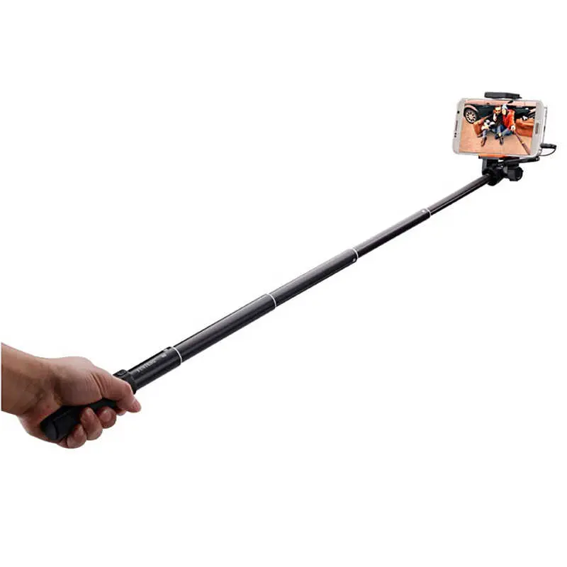 Yunteng 808 Kablolu Selfie Çubuğu, 79.5 cm Uzunluk ve Fotoğraf Çekme Tuşu