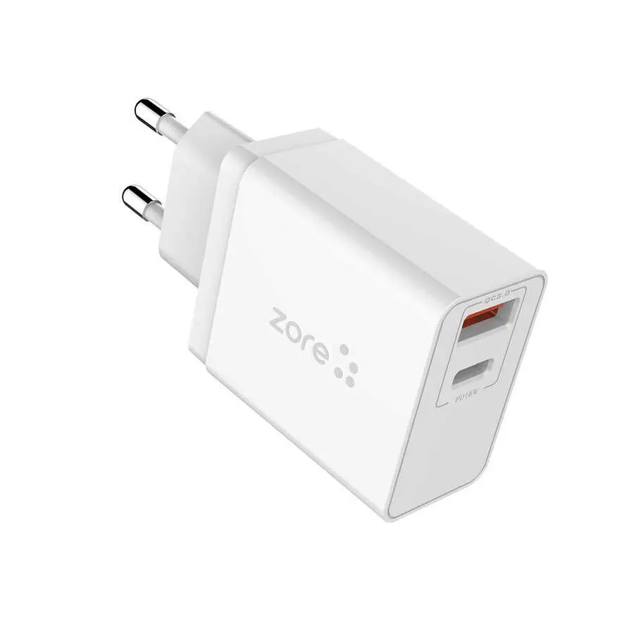 Zore XMac Serisi ZR-X2 USB-A ve PD Çıkışlı Şarj Adaptörü