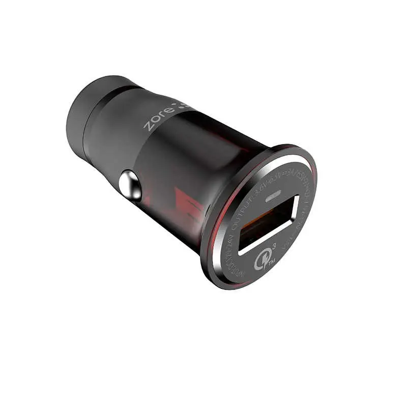 Zore ZR-C304Q Micro Araç Şarj Seti, QC 3.0 ve 3A Akım