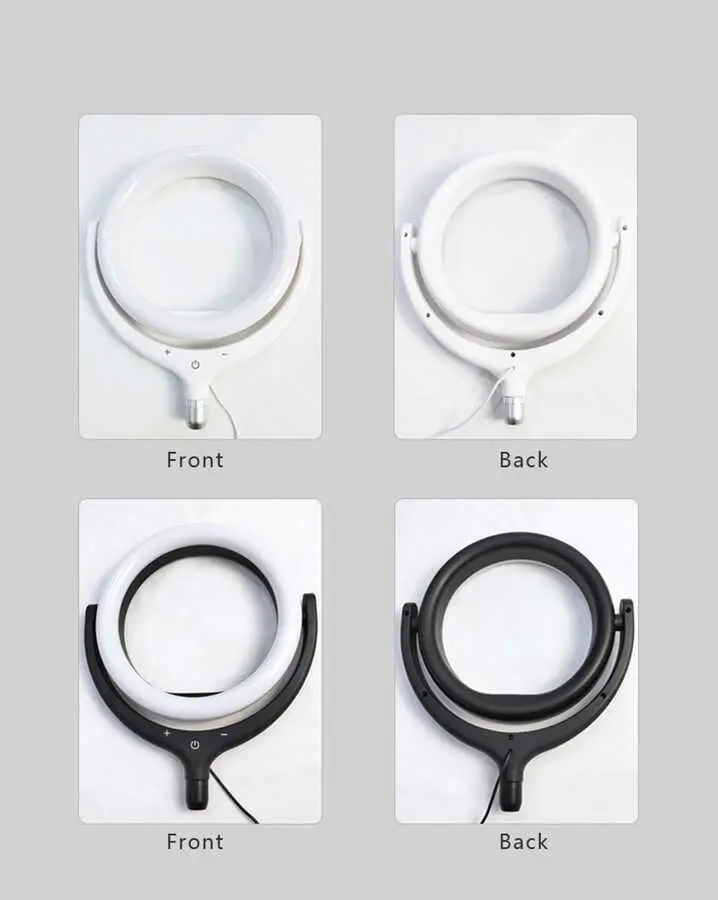 Zore F-539A Işıklı Telefon Tutucu Ring Light, 30 cm Çap ve 96 LED
