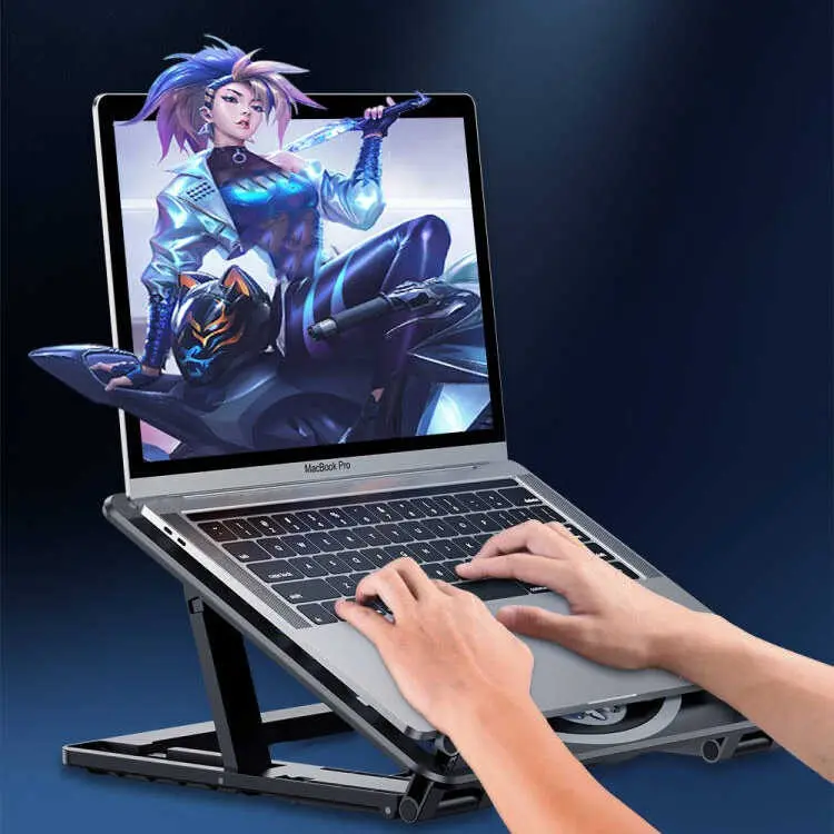 Zore HZ-01 Fanlı Laptop Standı, 6 Açılı ve Sessiz Soğutma