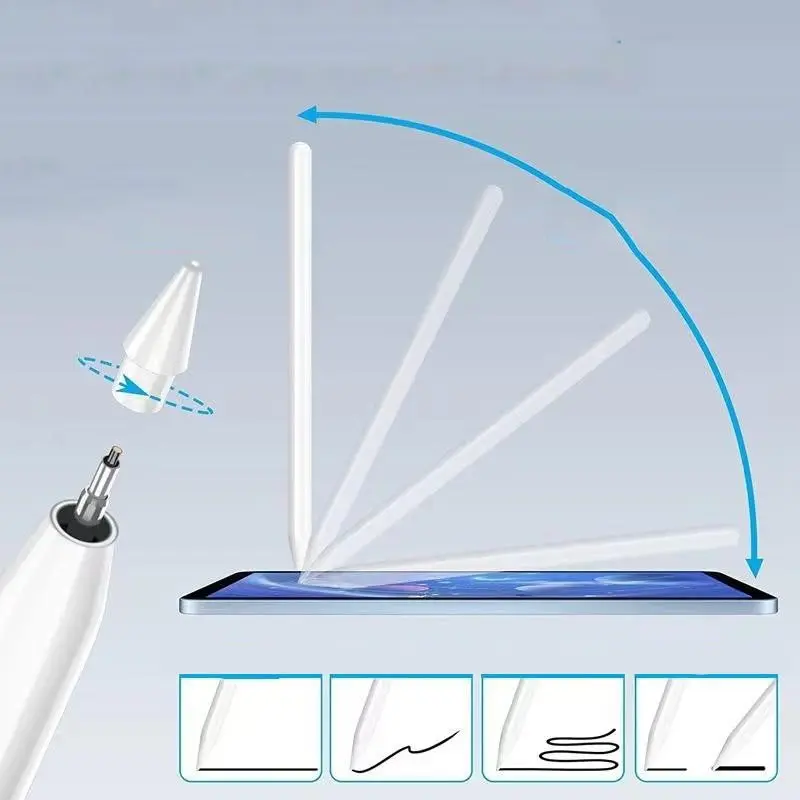 Zore Pencil 09 iPad Uyumlu Manyetik Şarjlı Dokunmatik Çizim Kalemi - Beyaz