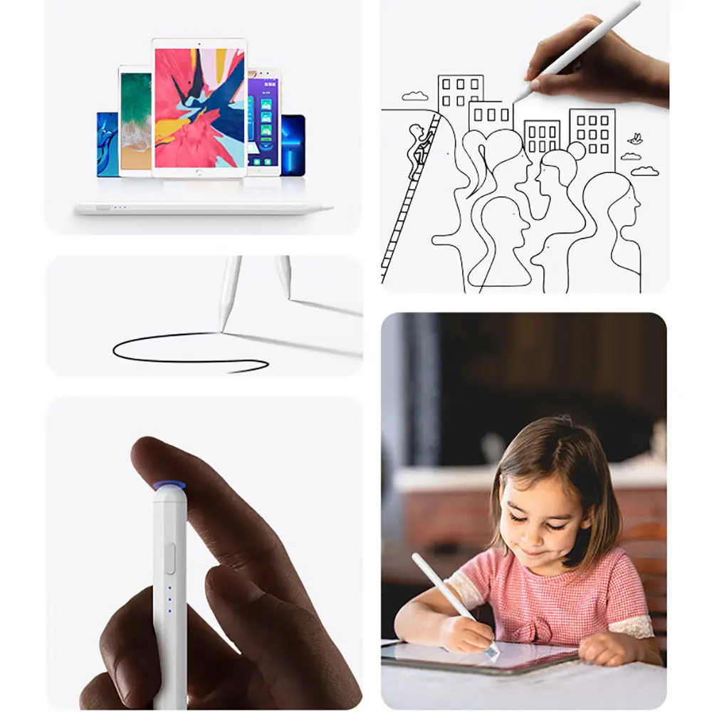 Zore Pencil 10 Eğim Özellikli Dokunmatik Çizim Kalemi, Type-C Şarjlı