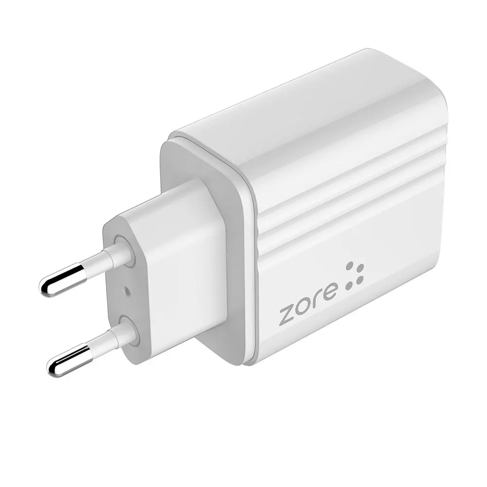 Zore Play Serisi PL2 Type-C to Lightning 2'si 1 Arada 20W PD Seyahat Şarj Aleti