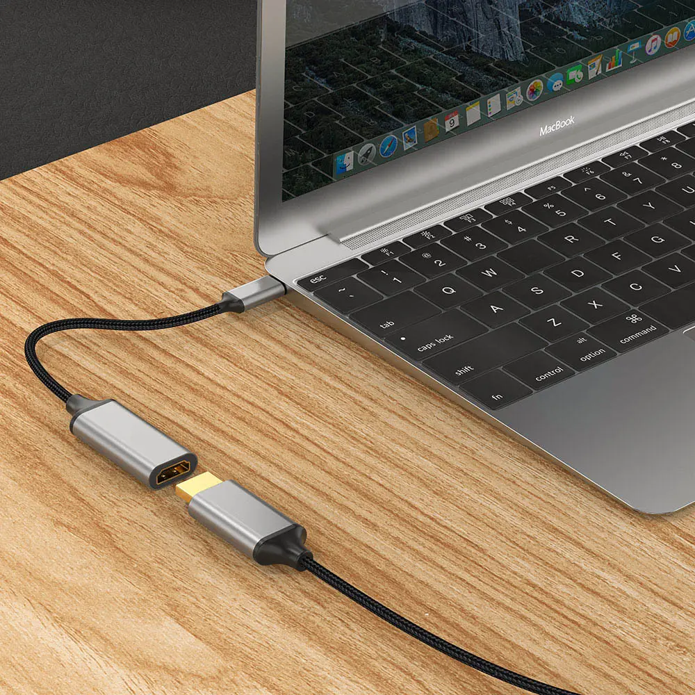 Zore QG05 Type-C to HDMI Dönüştürücü, 8K 60 Hz, 15 cm