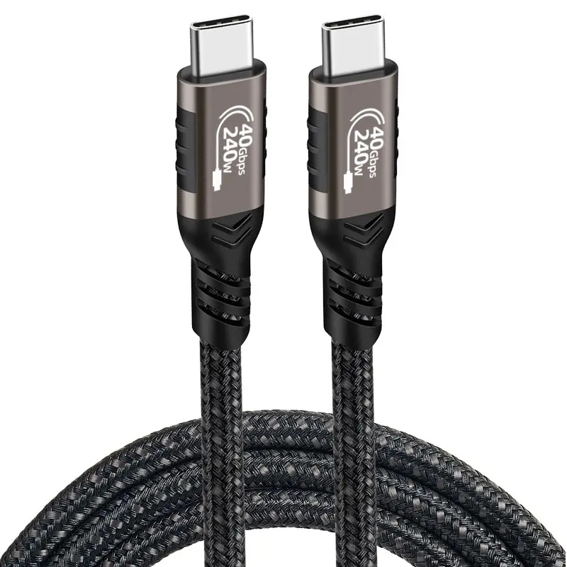 Zore QG01 Type-C to Type-C USB4 Kablo, 240W 40Gbps 8K 0.2 m