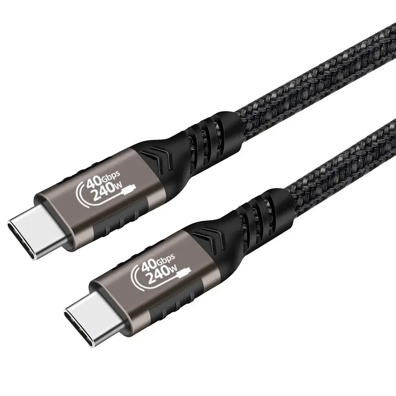 Zore QG01 Type-C to Type-C USB4 Kablo, 240W 40Gbps 8K 0.5 m