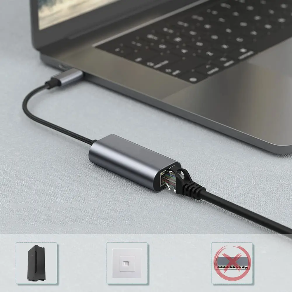 Zore QG03 USB-A to RJ45 Ethernet Dönüştürücü Kablo, 1000Mbps