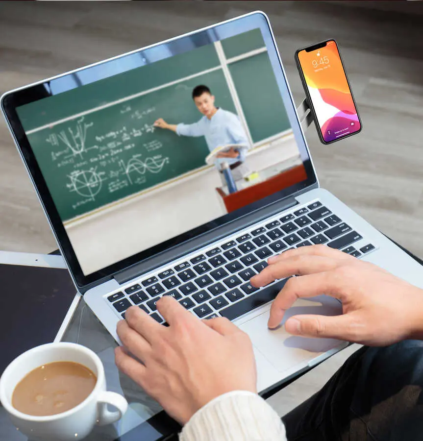 Zore SJ05 Laptop ve Monitör Telefon Tutucu, Manyetik ve Dönebilen